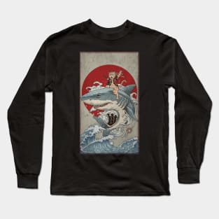 Cat in shark Long Sleeve T-Shirt